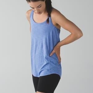 LULULEMON Free to Be Wild Sports Bra Tank Heathered Lullaby 4